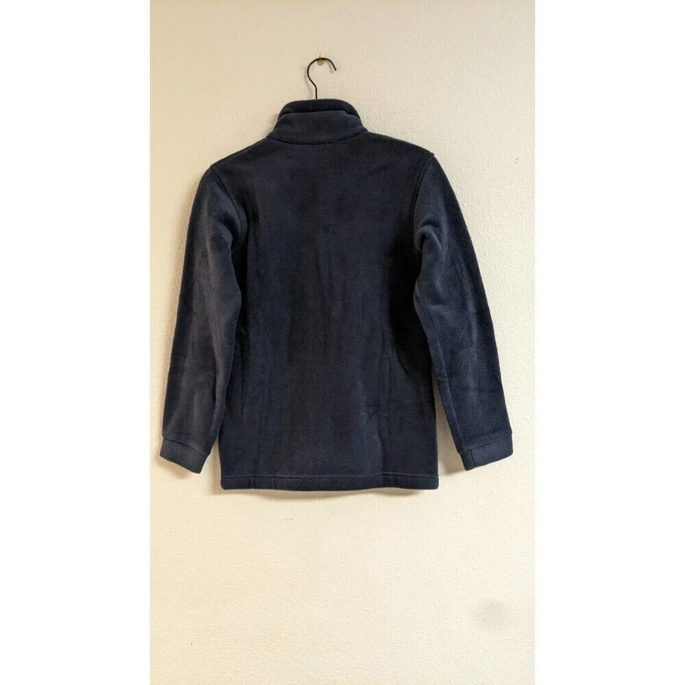 NEW~Kids COLUMBIA Navy Blue Full-Zip Long Sleeve Fleece Jacket Coat M (10/12)